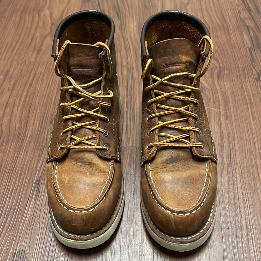 Red Wing 6" Classic Moc Toe Boots- Women's Size 6 in Oro Legacy Leather